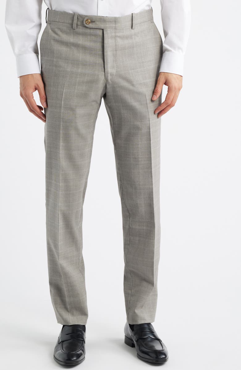 Peter Millar Hartford Classic Fit Tan Glen Check Wool Suit, Alternate, color, 