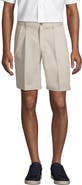 Lands' End Comfort Waist Pleated 9" No Iron Chino Shorts