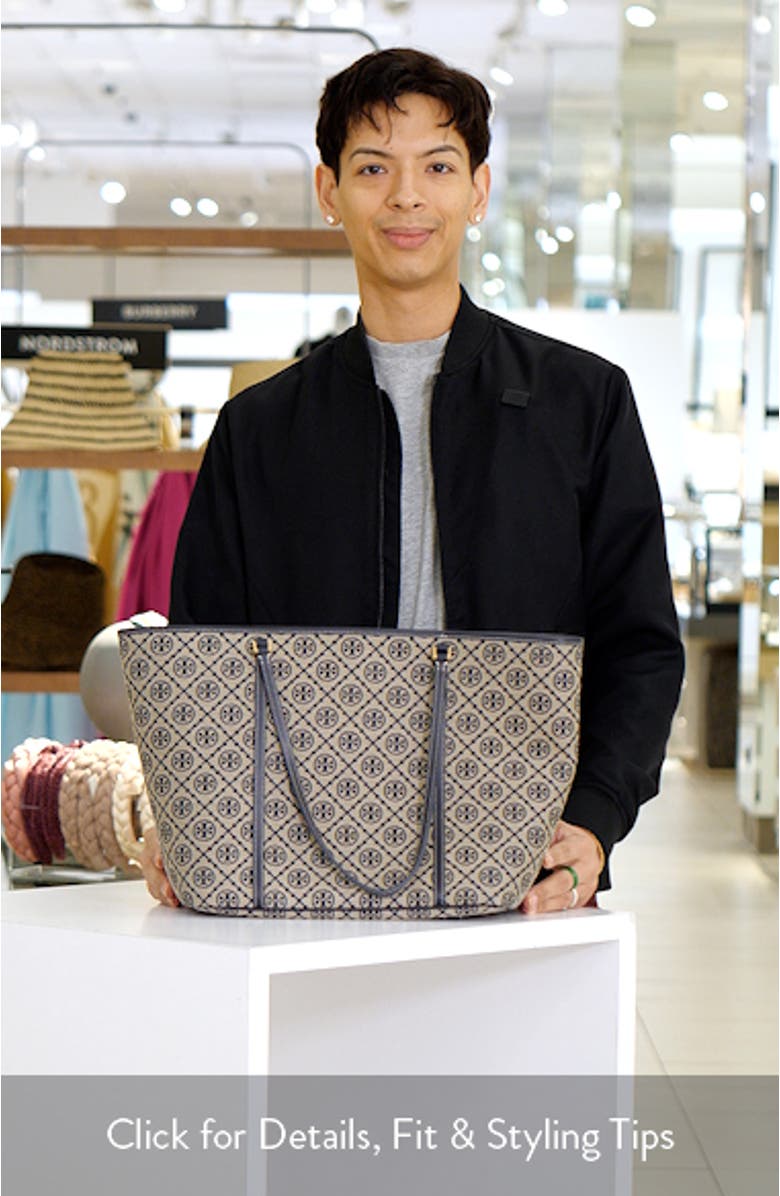 T Monogram Zip Tote, sales video thumbnail