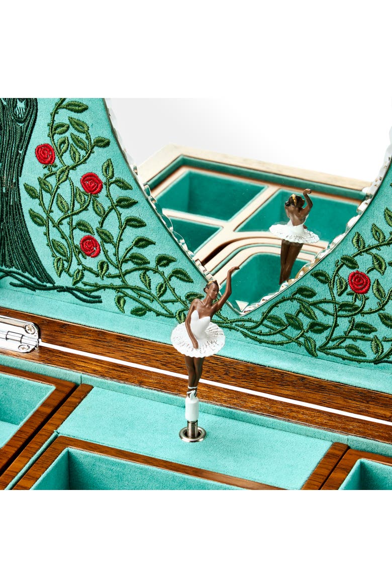 Ballet Musical Jewelry Box, Alternate, color, Walnut Wood