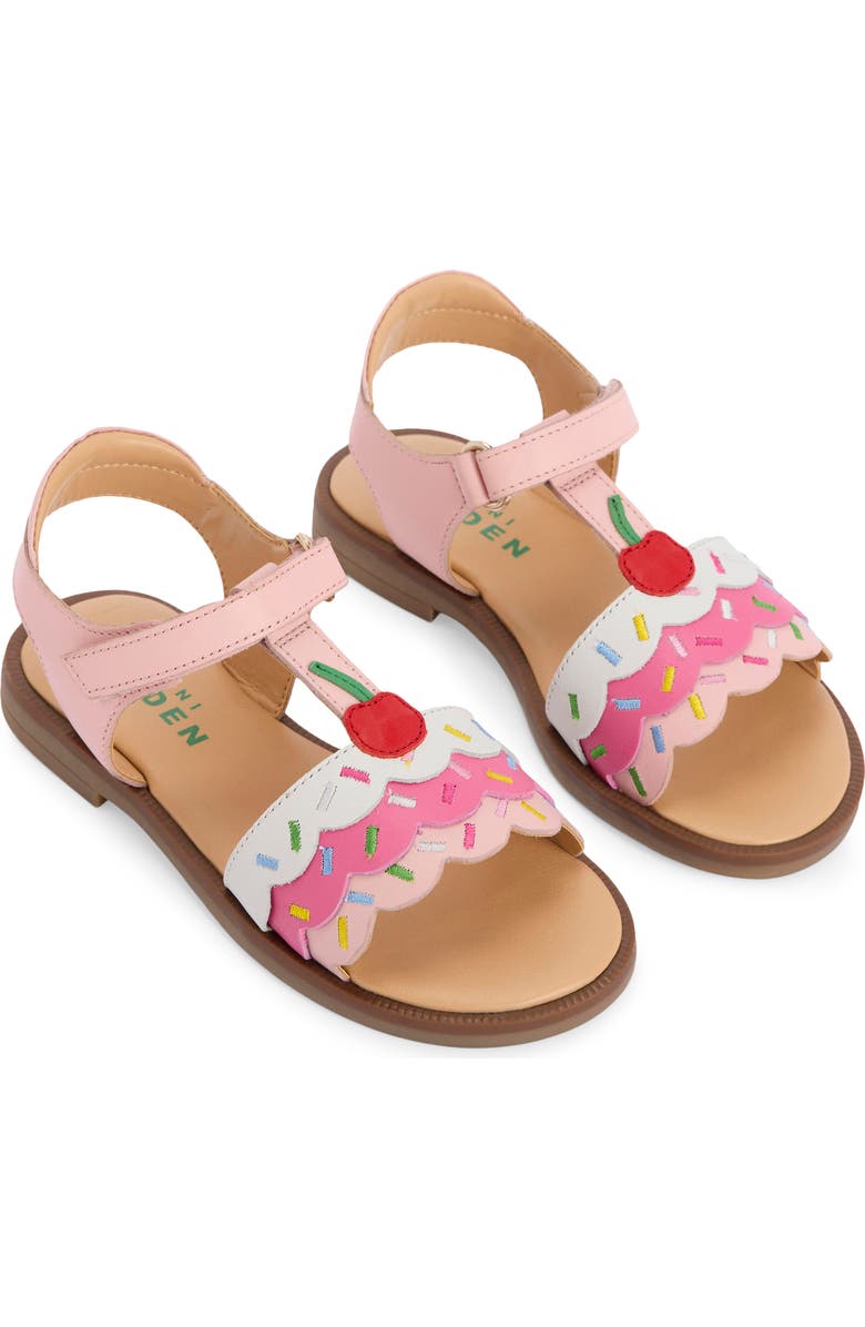 Mini Boden Kids' Fun Ankle Strap Sandal, Main, color, Sundae