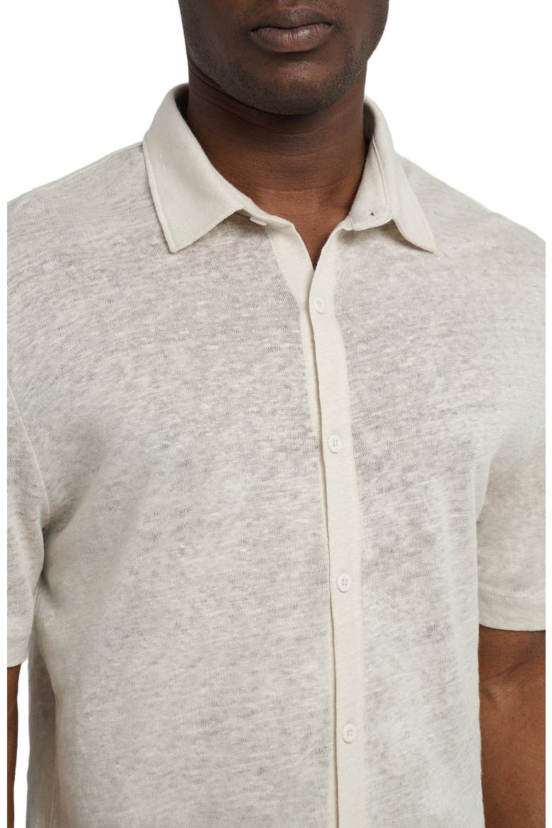 Dylan Linen Shirt, Alternate, color, STONE