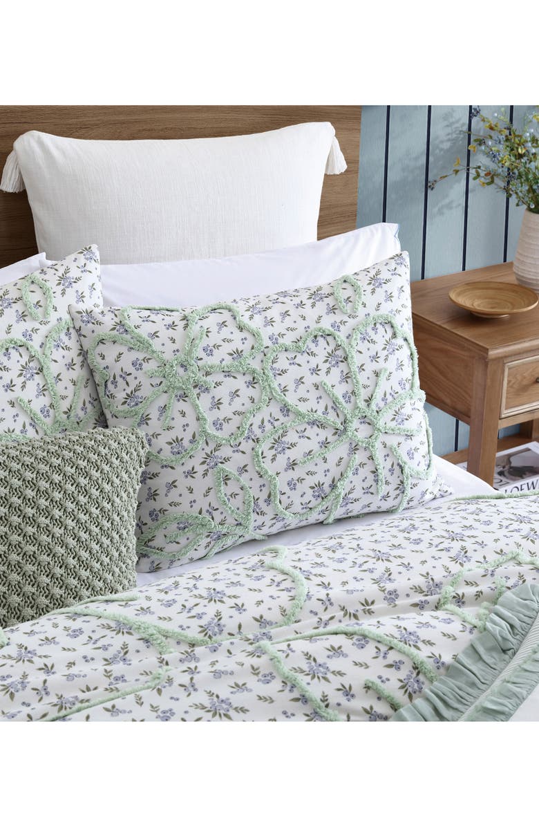 Peri Home Blueberry Chenille Duvet Cover & Shams Set, Alternate, color, Blue