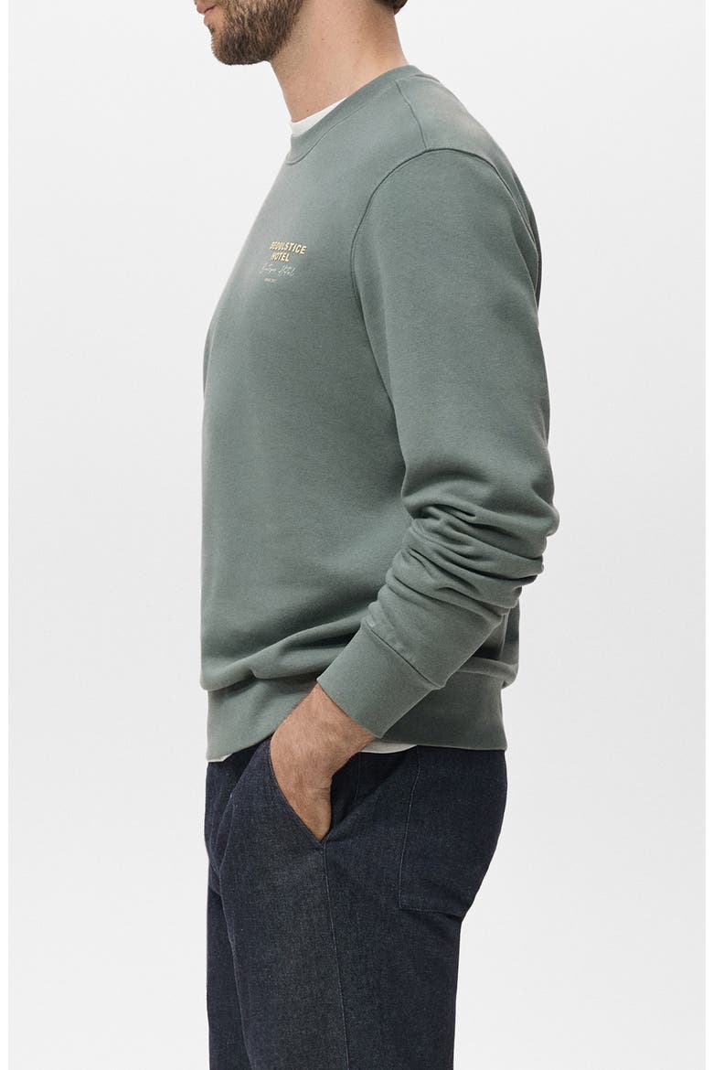 Seoulstice Hotel Graphic Sweatshirt, Alternate, color, GREEN