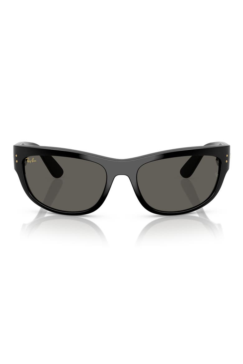 x A$AP Rocky 60mm Mega Balorama Pillow Sunglasses, Main, color, BLACK / ULTRA BLACK