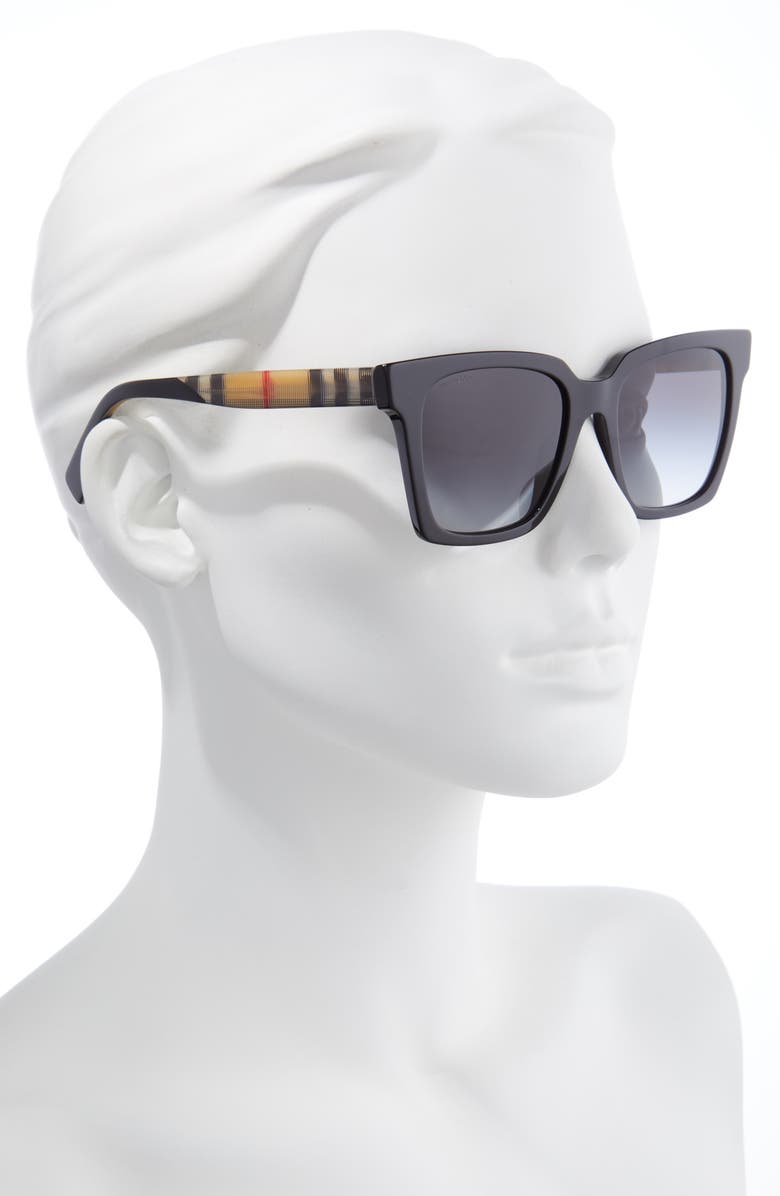 Burberry 53mm Gradient Square Sunglasses, Alternate, color,