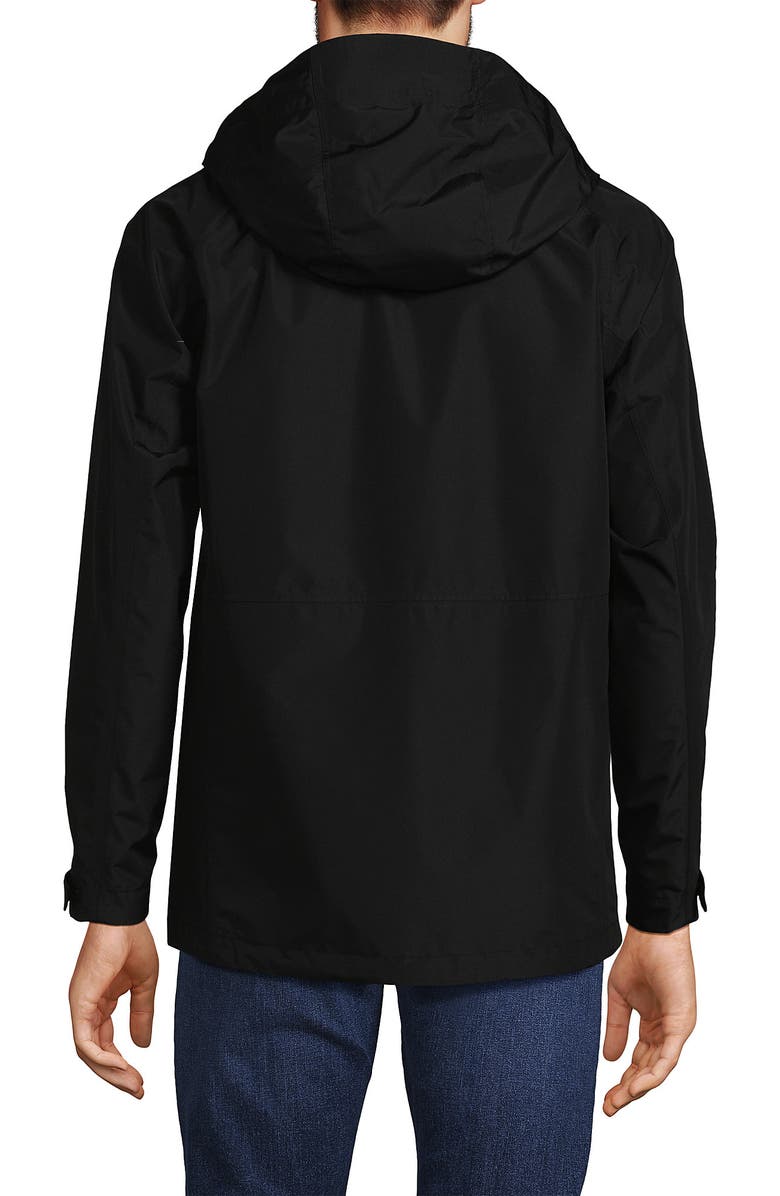 Lands' End Waterproof Rain Jacket, Alternate, color, Black