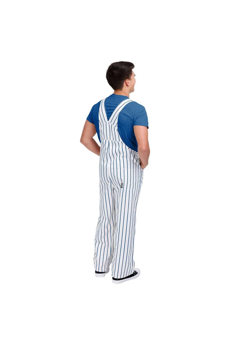 Men's FOCO  White New York Mets Pinstripe Bib Overalls, Alternate, color, White