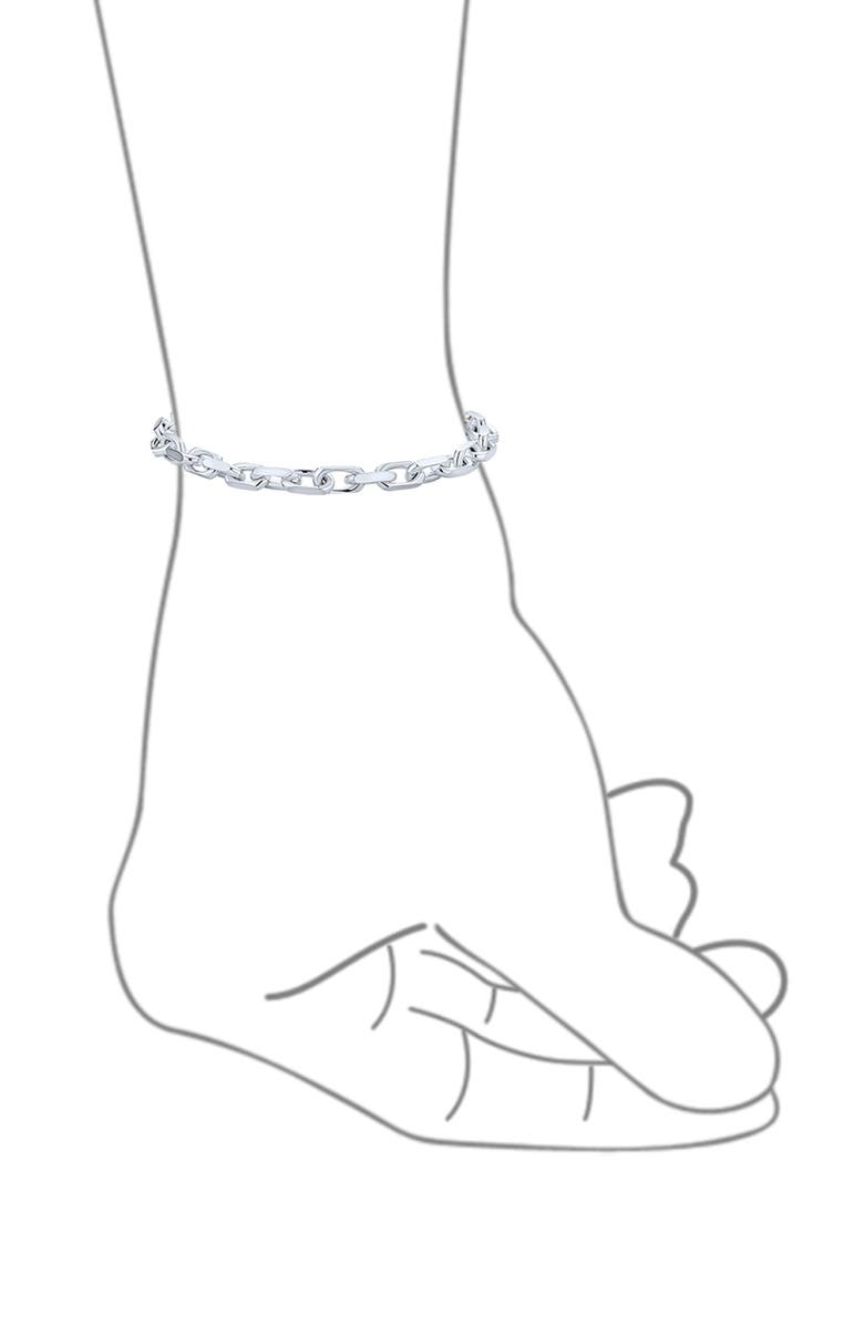 BLING JEWELRY Thick Chain Bracelet, Alternate, color, Silver