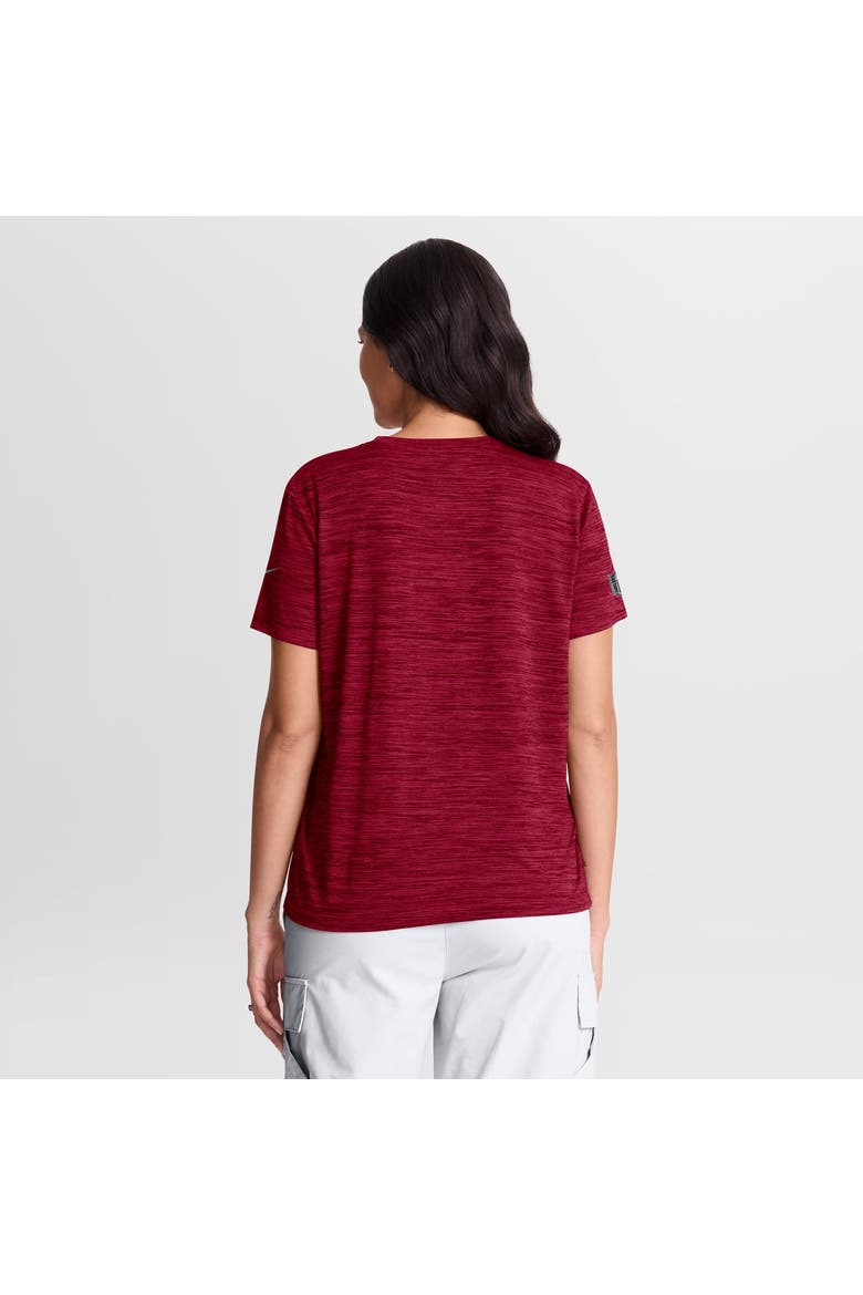 Women's Nike Burgundy Washington Commanders Sideline Velocity Dri-FIT T-Shirt, Alternate, color, Burgundy