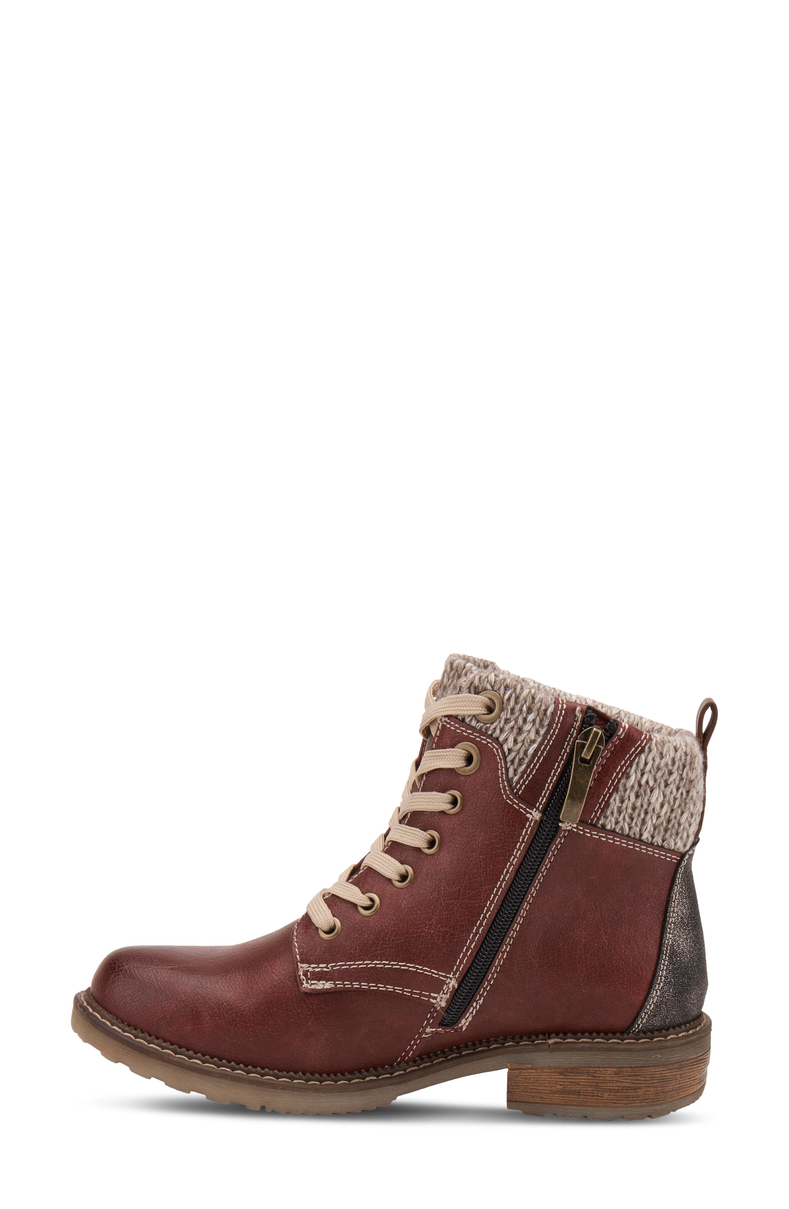 Spring Step Khazera Faux Shearling Lined Water Resistant Boot, Alternate, color, 