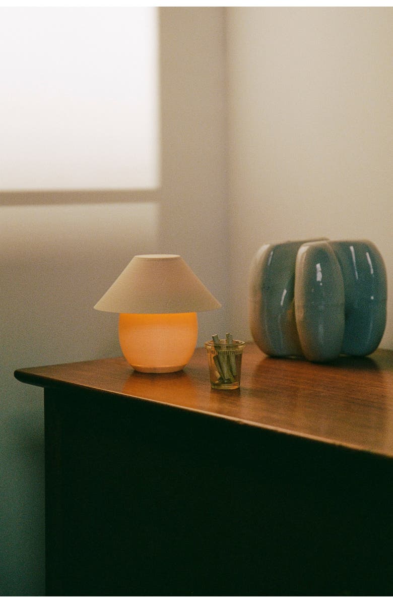 WOOJ DESIGN Scoop Lamp, Alternate, color, Eggshell