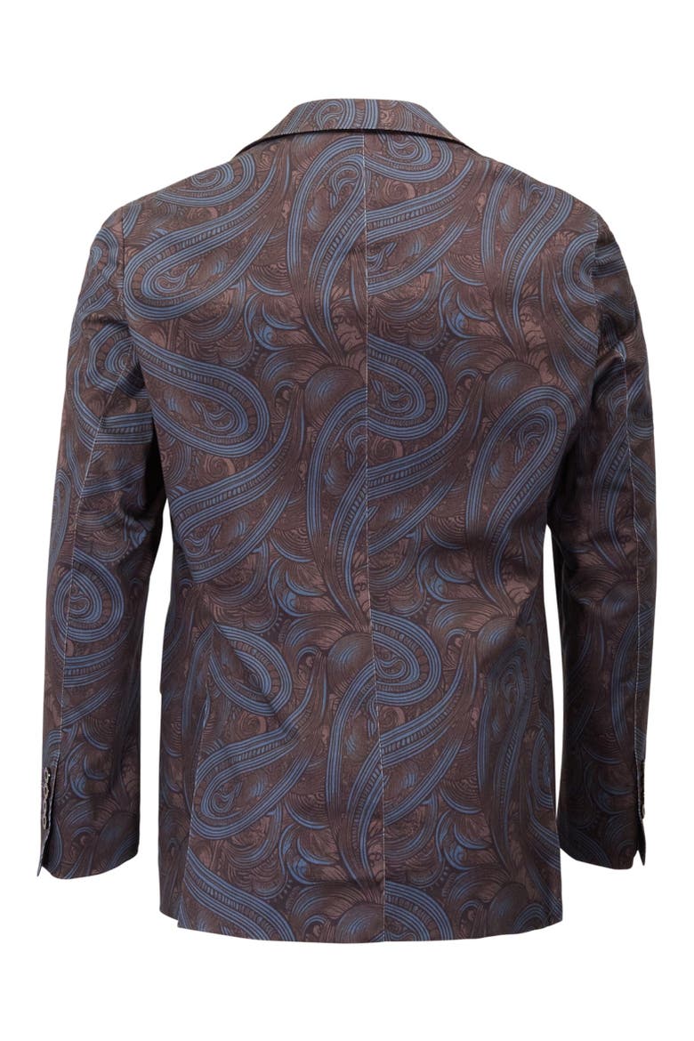 Stretch Tailored Blazer, Alternate, color, Paisley Badalona Brownie