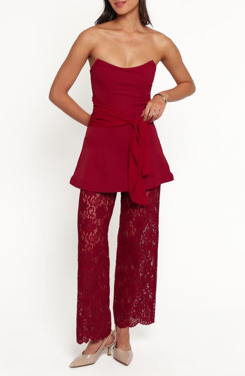 Athena Lace Wide Leg Jumpsuit