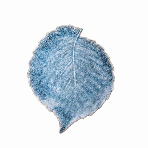 Blue Large Leaf Plate