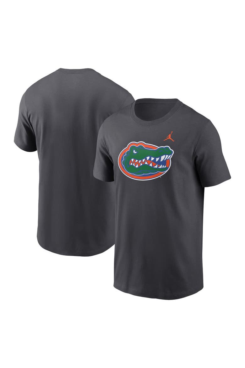Men's Jordan Brand Anthracite Florida Gators Primetime Evergreen Logo T-Shirt, Main, color, Anthracite