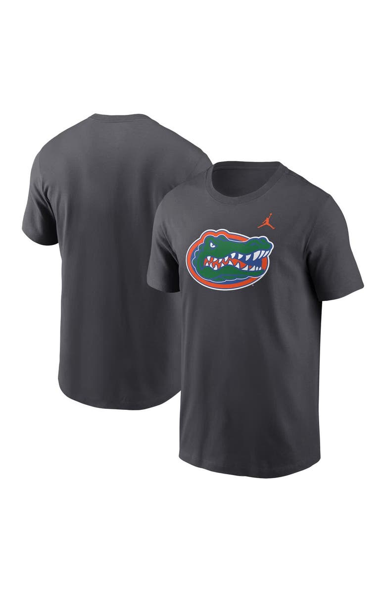 Jordan Brand Men's Jordan Brand Anthracite Florida Gators Primetime Evergreen Logo T-Shirt, Main, color, 
