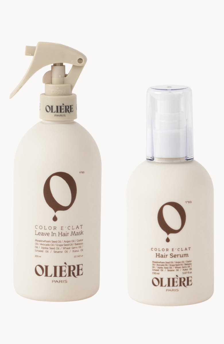 Oliere Paris Color Éclat Leave-In Hydration & Shine Hair Care Duo, Main, color, NO COLOR