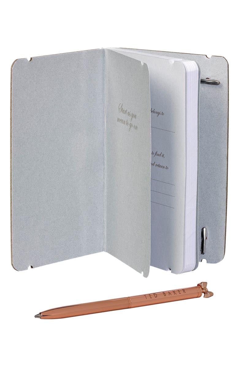 Ted Baker London Mini Notebook & Pen Set, Alternate, color, 