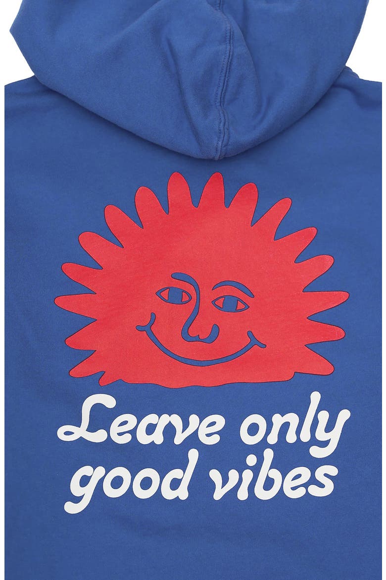 Men's Happy Sunset Graphic Hooded Sweatshirt, Alternate, color, BLU