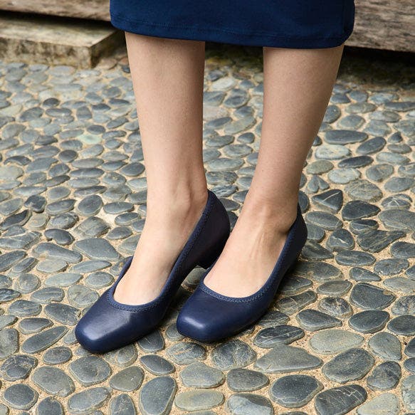 Via Pump, Alternate, color, Navy - Regular