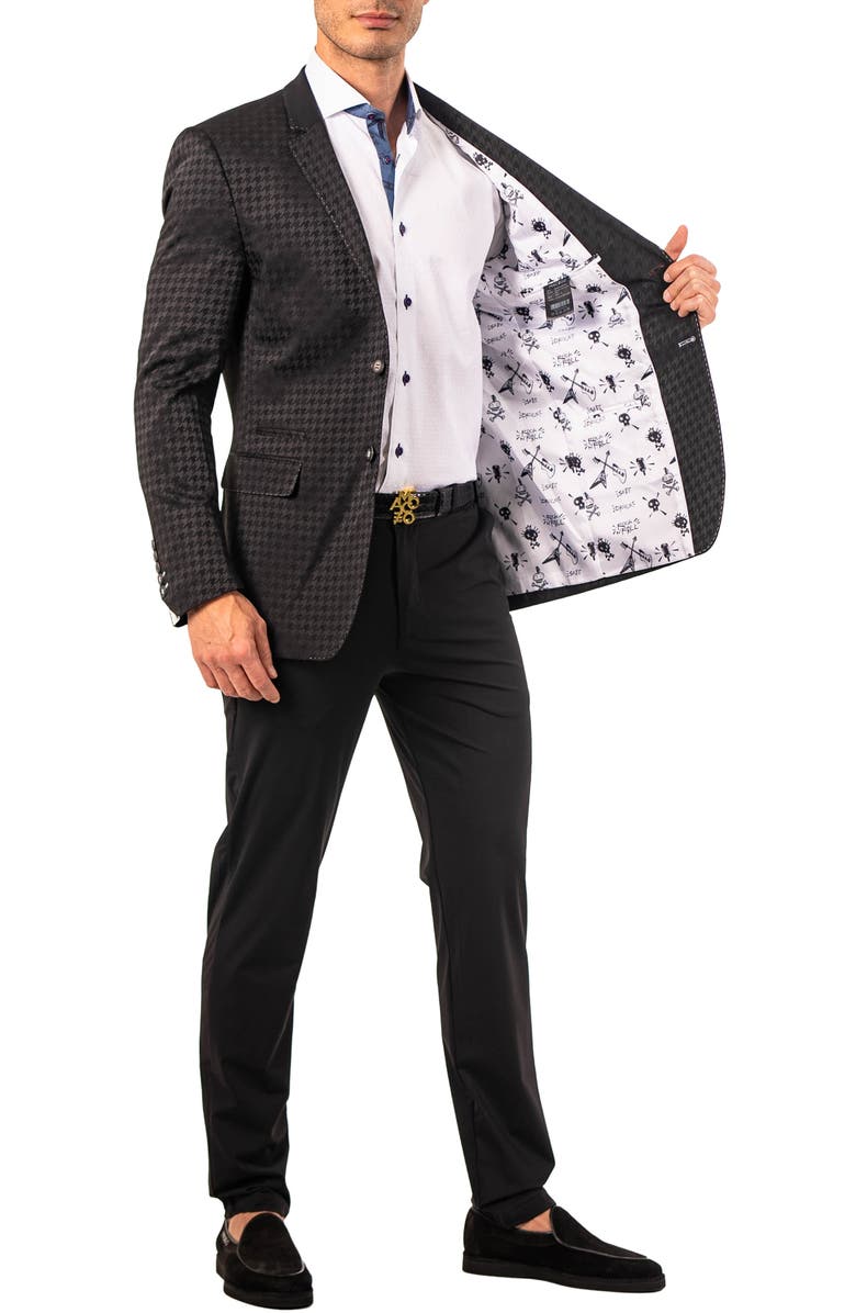 Maceoo Socrate Evo Resistance16 Houndstooth Check Blazer, Alternate, color, 