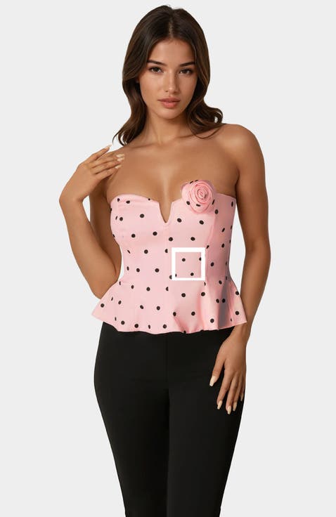 Rosette Satin Corset