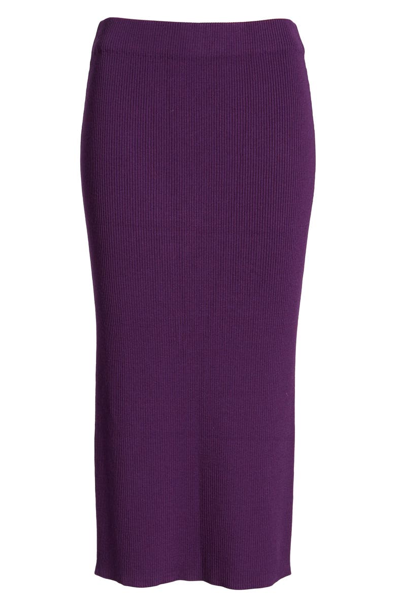 Halogen<sup>®</sup> Skinny Ribbed Sweater Midi Skirt, Alternate, color,