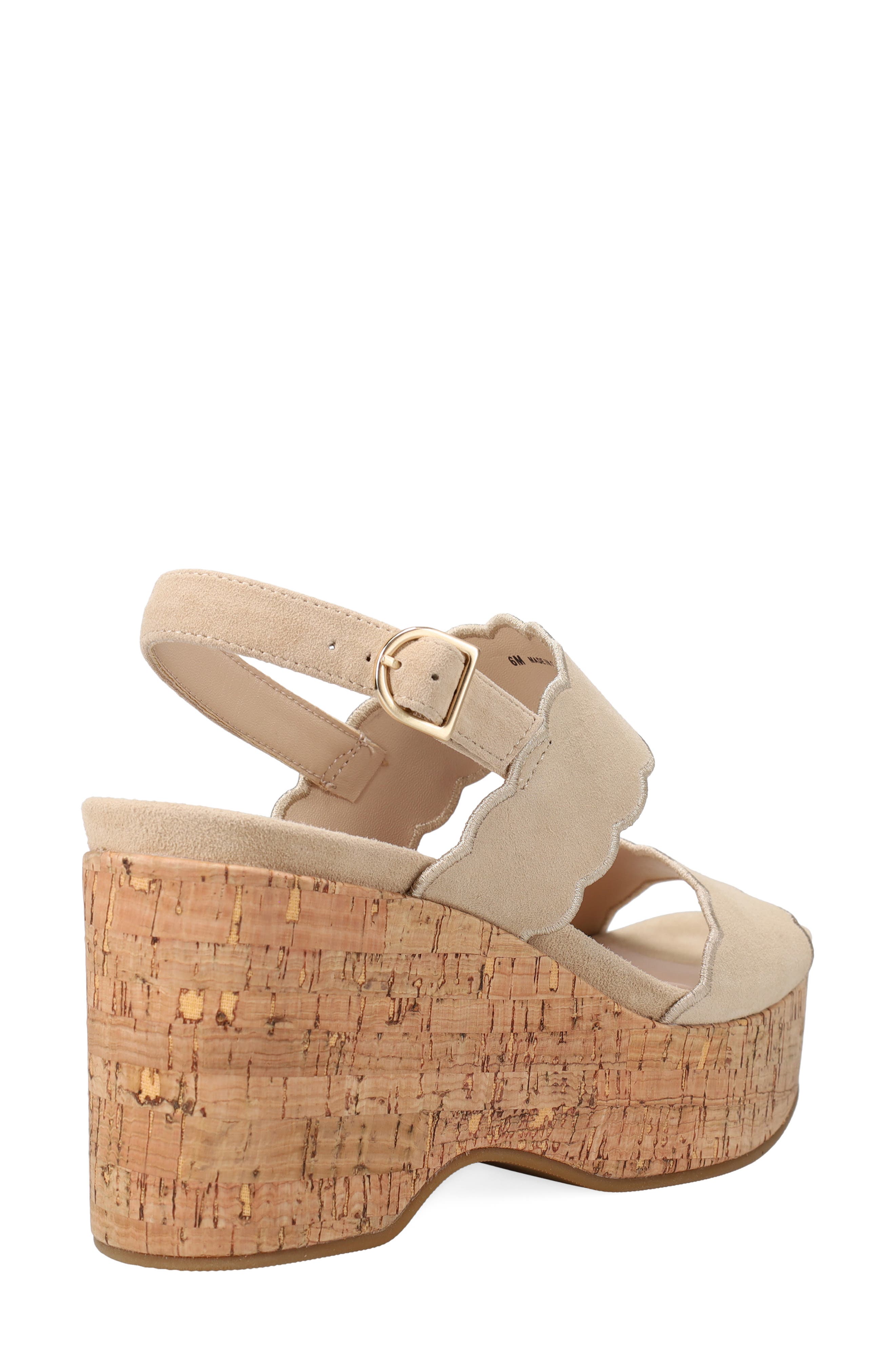 Cicel Slingback Platform Wedge Sandal, Alternate, color, LATTE