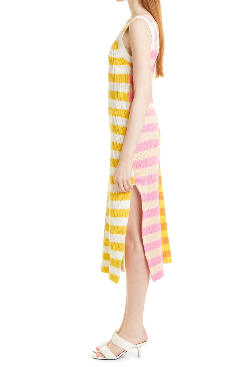 STAUD Seashore Colorblock Stripe Tank Dress, Alternate, color, 