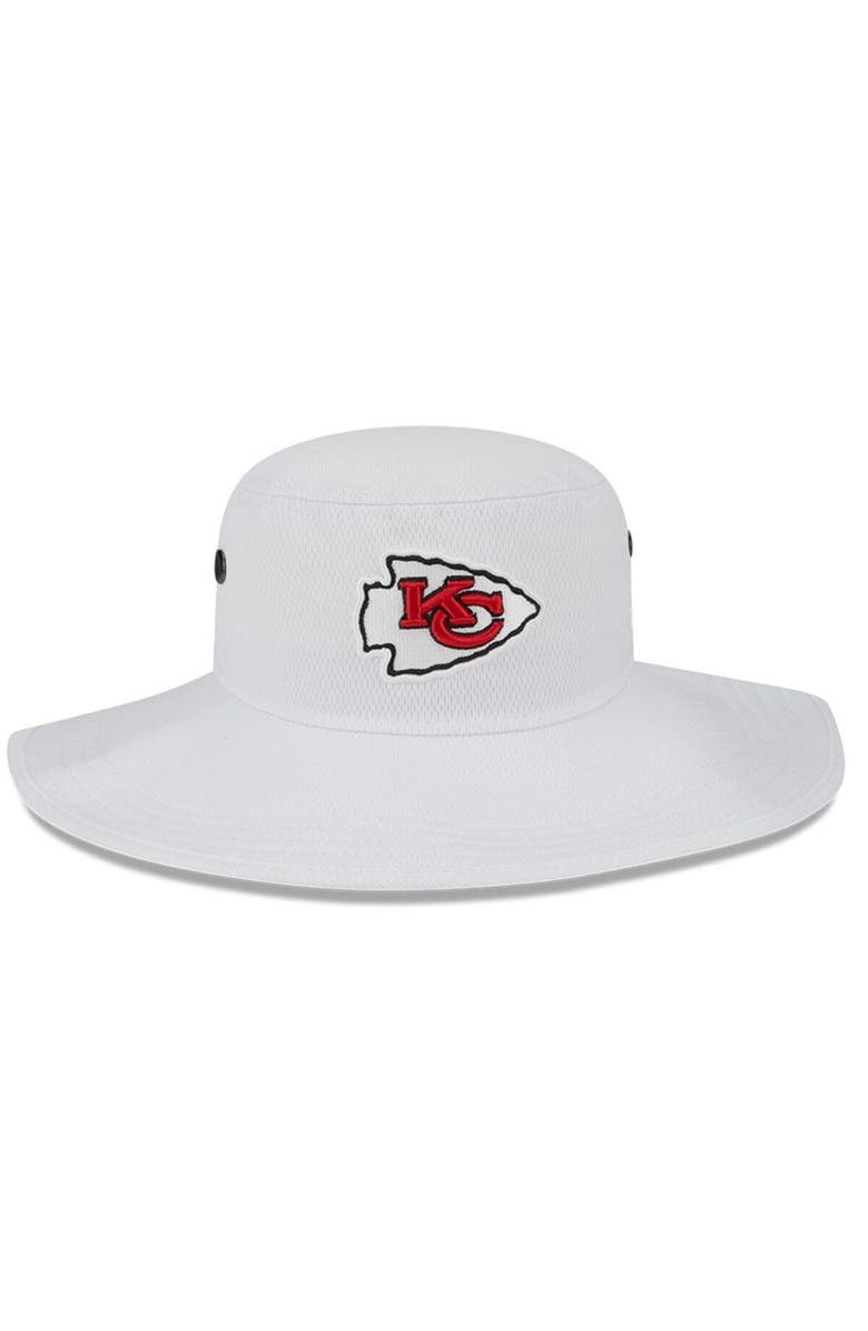 New Era Men's New Era White Kansas City Chiefs 2023 NFL Training Camp Panama Bucket Hat, Alternate, color, 