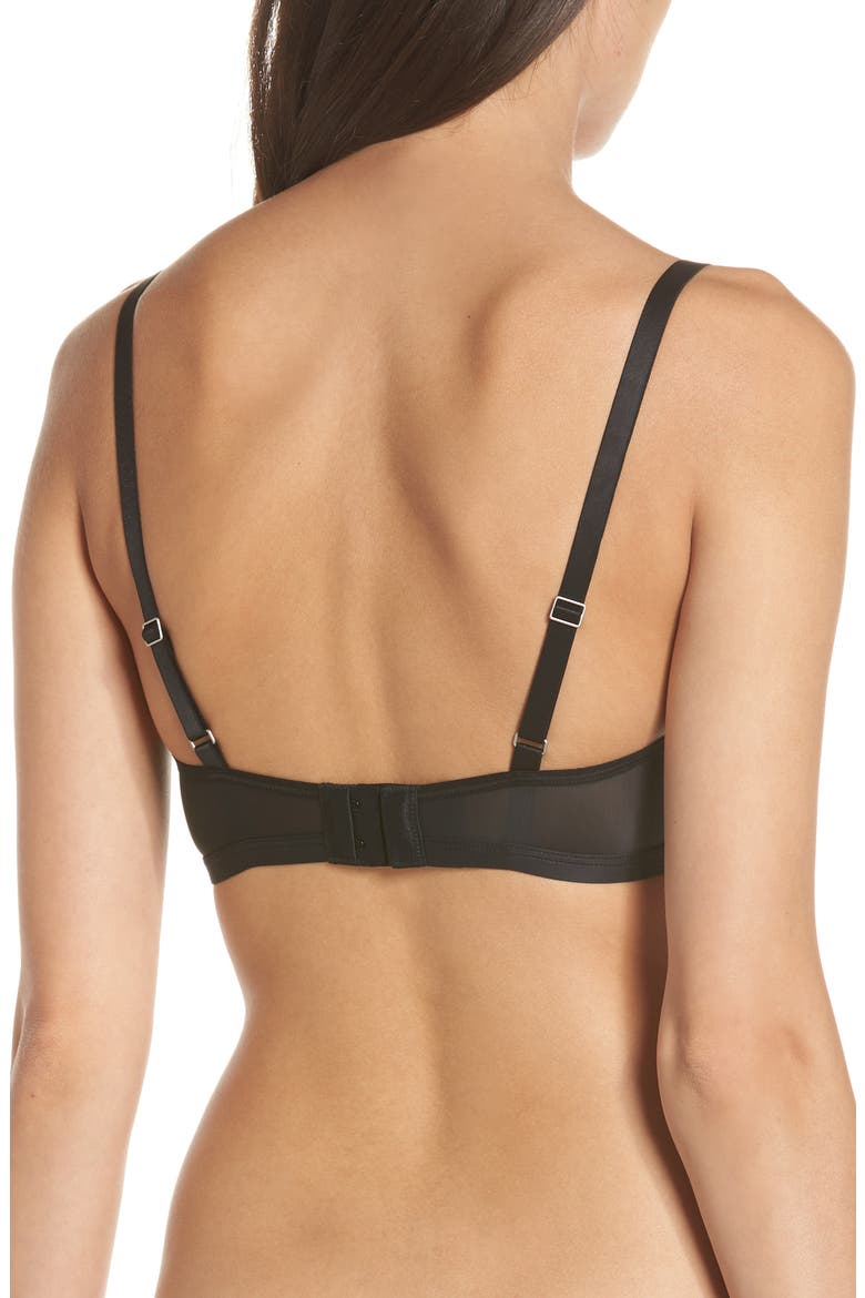 Silky Bralette, Alternate, color, BLACK