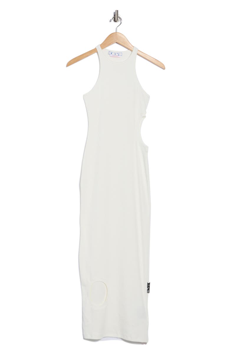 Off-White Meteor Ribbed Rowing Body-Con Dress, Alternate, color, 