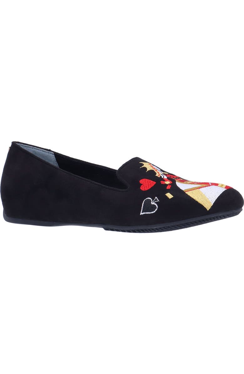 J. Reneé Fullhouse Embroidered Loafer, Main, color, Black