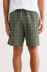 Scotch & Soda Geometric Print Stretch Cotton Shorts