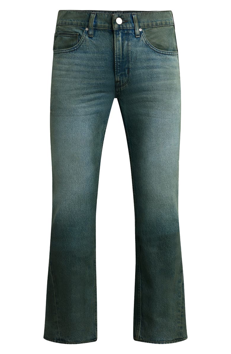 Hudson Jeans Walker Coated Kick Flare Jeans, Alternate, color, 