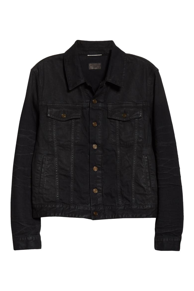 Classic Denim Jacket, Alternate, color, BLACK