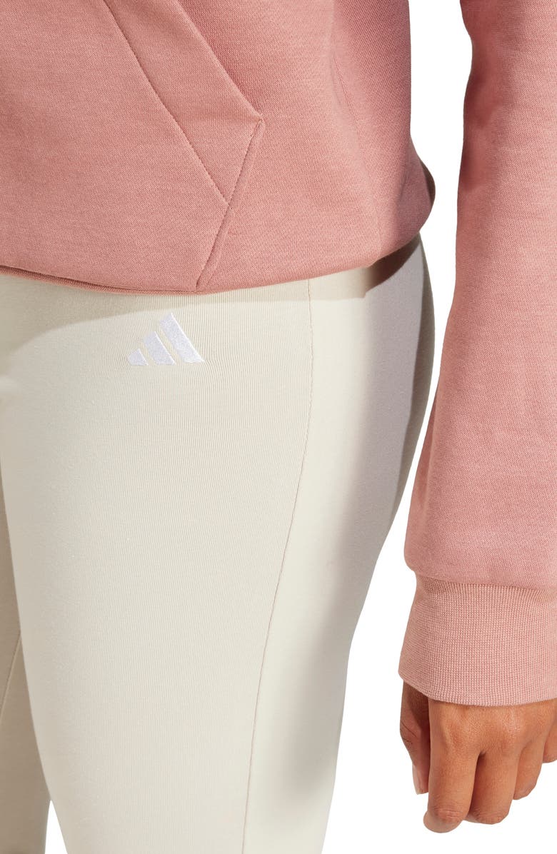 adidas Essentials Small Logo Flared Leggings, Alternate, color, Wonder Alumina/ White/