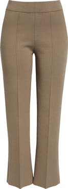 Lafayette 148 New York Foley Crepe Knit Flare Ankle Pants