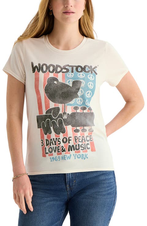 Woodstock Flag Graphic T-Shirt