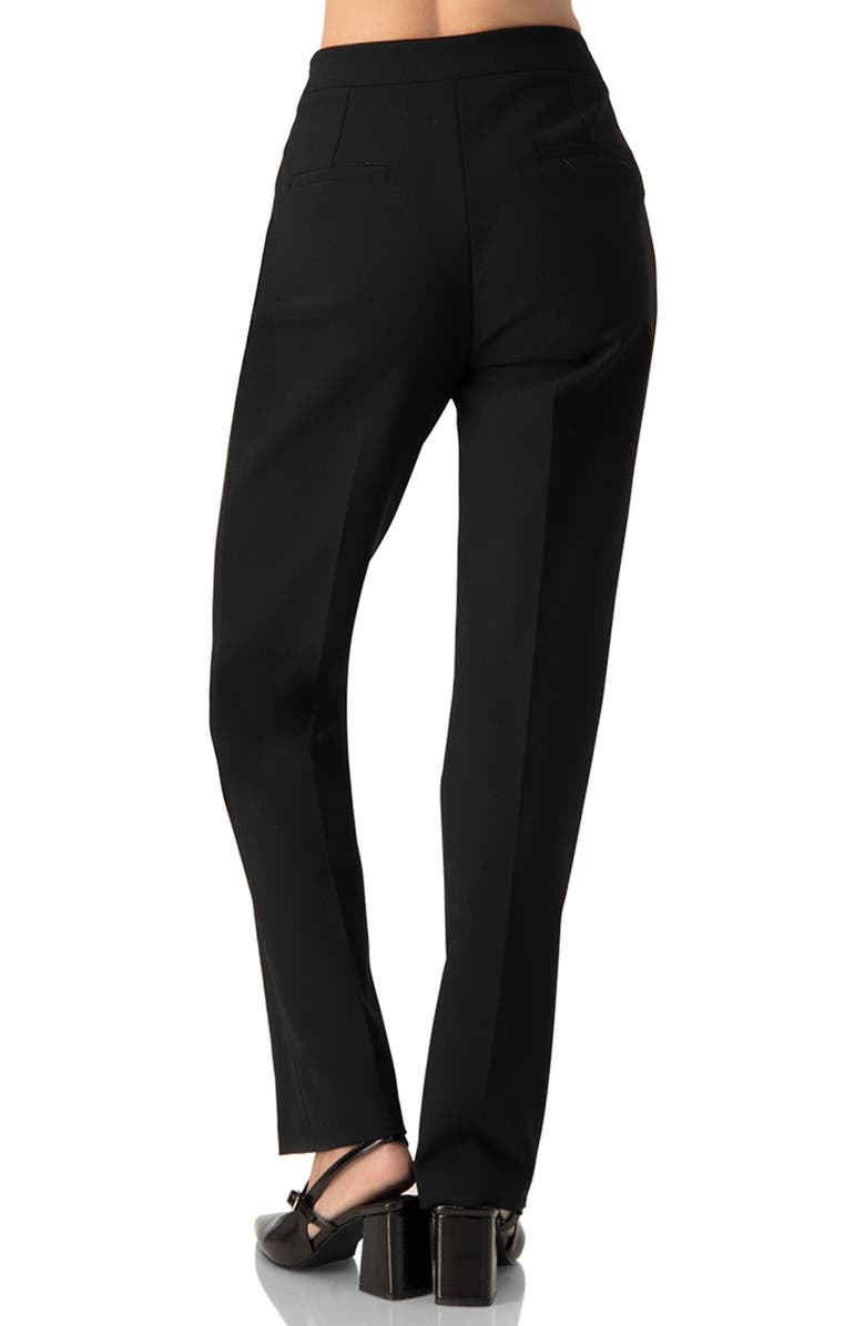 IVONNE Straight Cut Black Pants, Alternate, color, Black