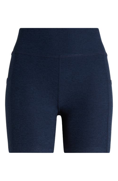 BEYOND YOGA BEYOND YOGA SPACE DYE KEEP PACE BIKE SHORTS
