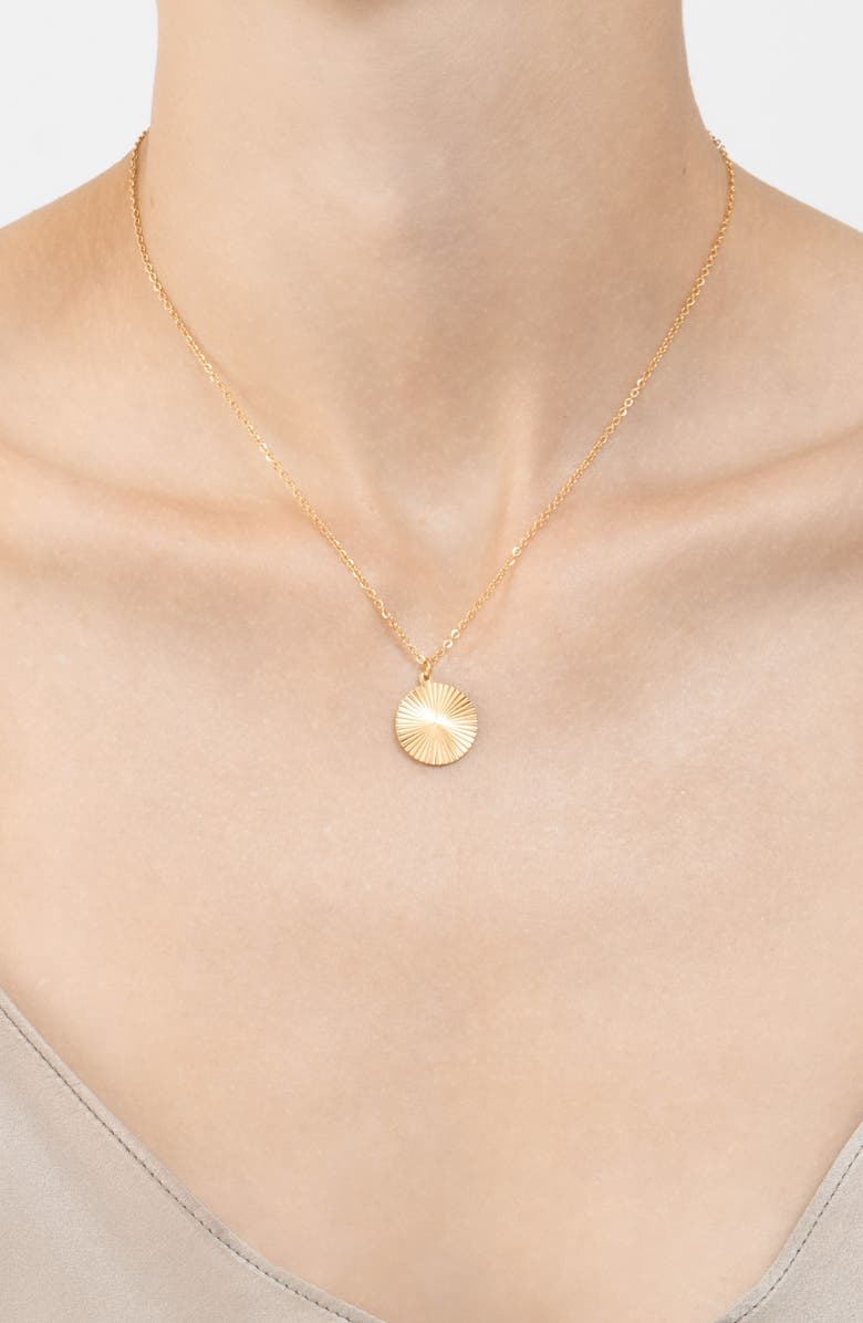 Adornia Set of 2 Chunky Paper Clip & Pendant Necklaces, Alternate, color, Gold