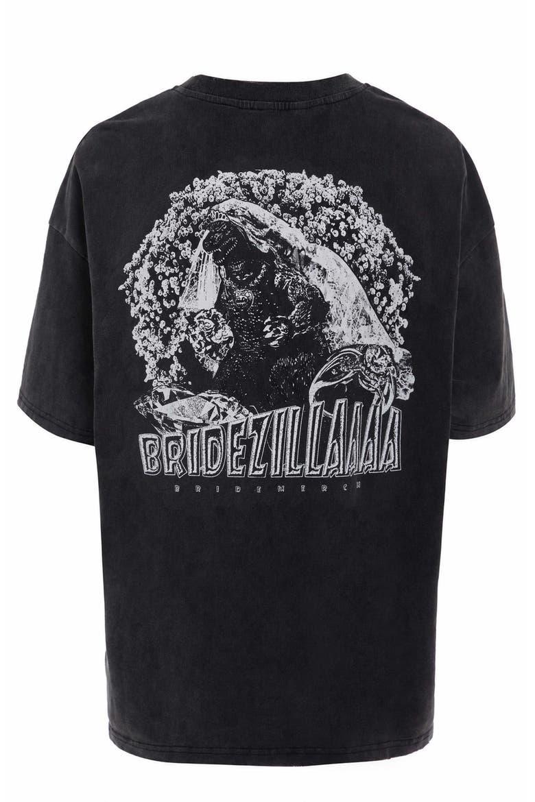 Bridezilla Tee, Main, color, Washed Black