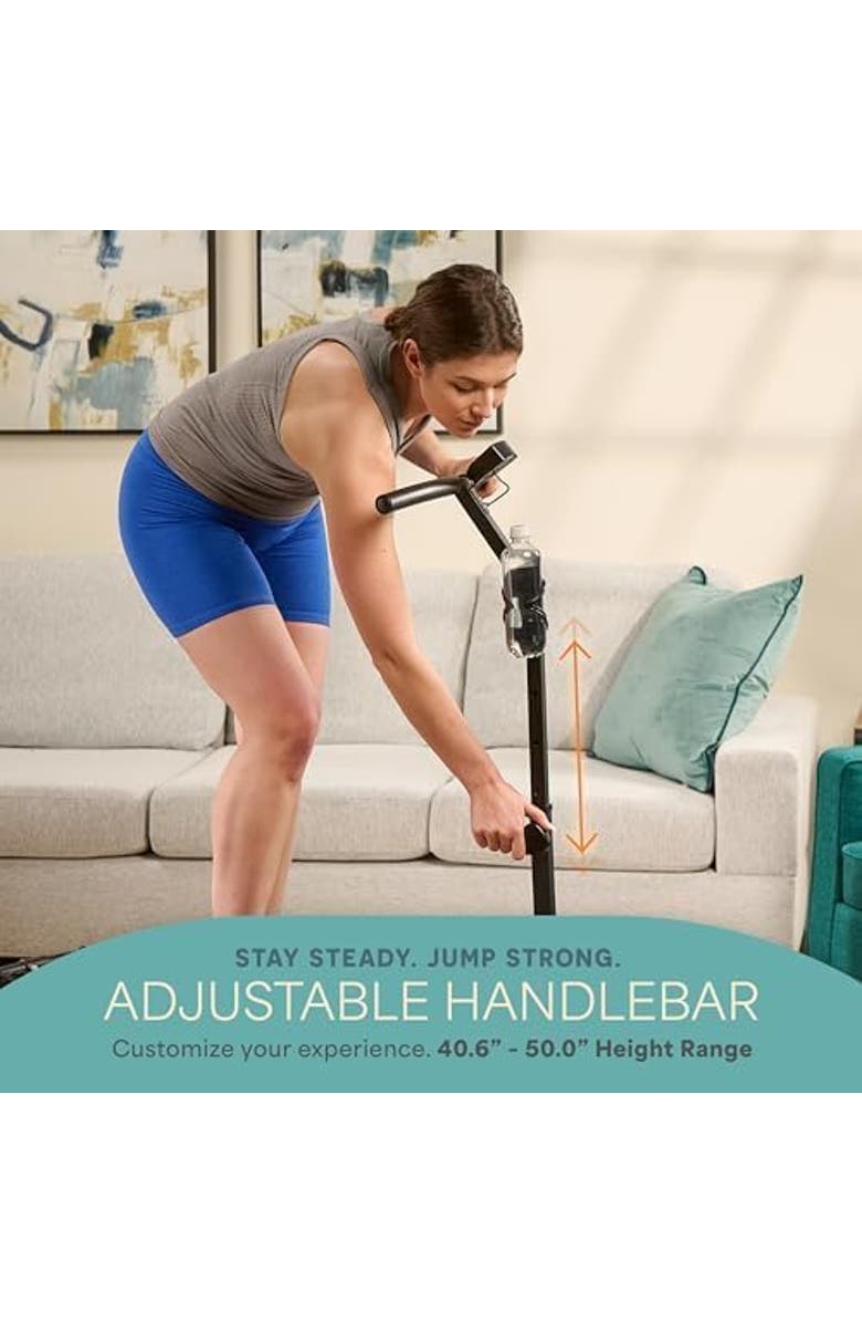 Lifepro 40 Inches Foldable Rebounder Fitness Trampoline for Adult with Handle & Jump Counter 350lb or 225lb, Alternate, color, Lite 225Lb