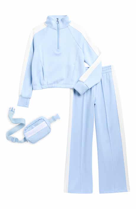 90 DEGREE BY REFLEX Kids' Half Zip Sweatshirt, Pants & Belt Bag Set