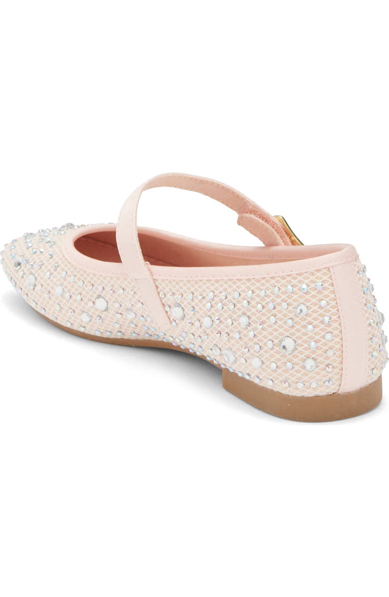 NORDSTROM RACK Kids' Rhinestone Mesh Mary Jane Flat, Alternate, color, Pink