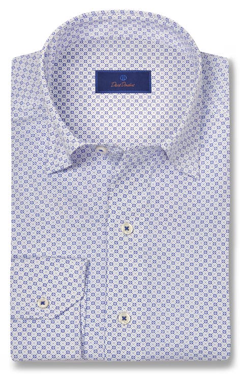 Medallion Print Performance Sport Shirt