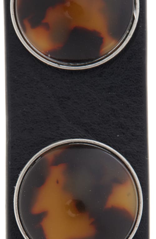 Rag & Bone Women's Cabochon Baby Boyfriend Belt In Black