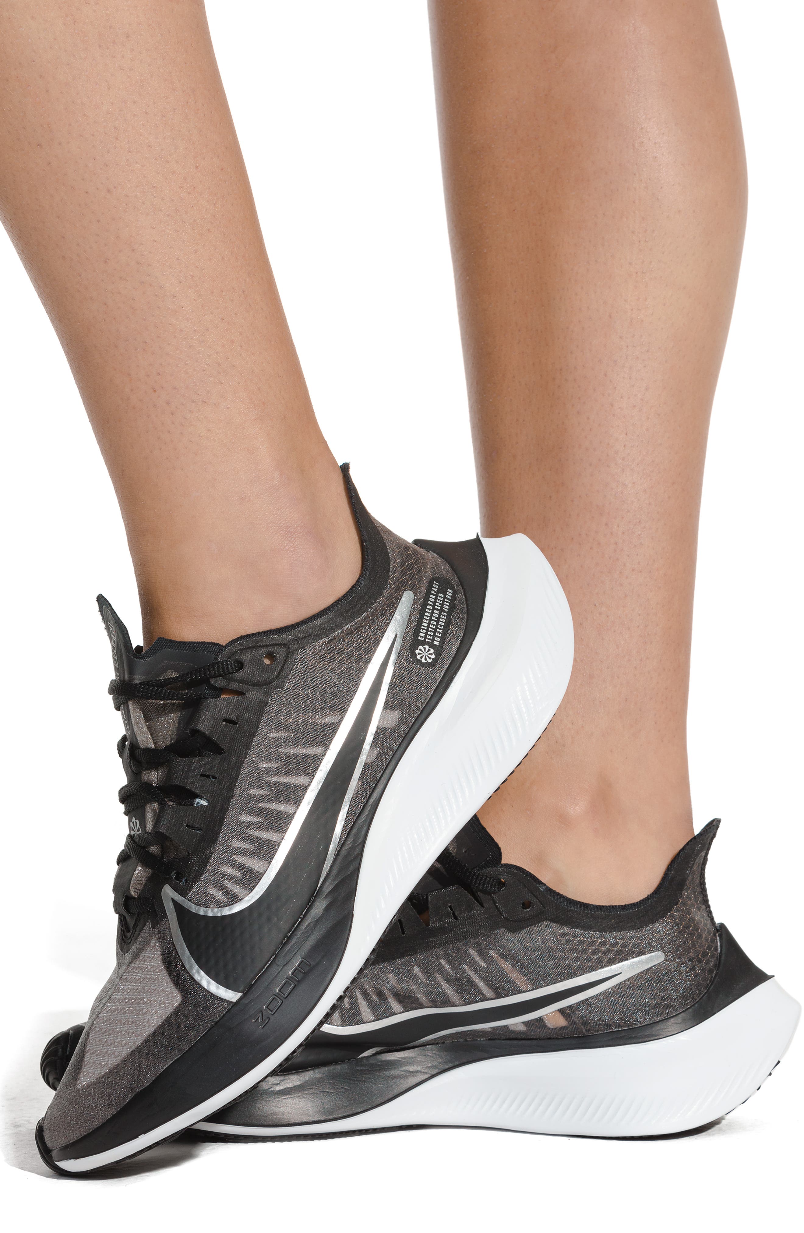 Zoom Gravity Running Shoe, Alternate, color, PLATINUM/ WHITE/ RED ORBIT